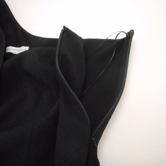 Dress The Population size XL Tiffany Black One Shoulder Sheath Midi Dress - Picture 8 of 11